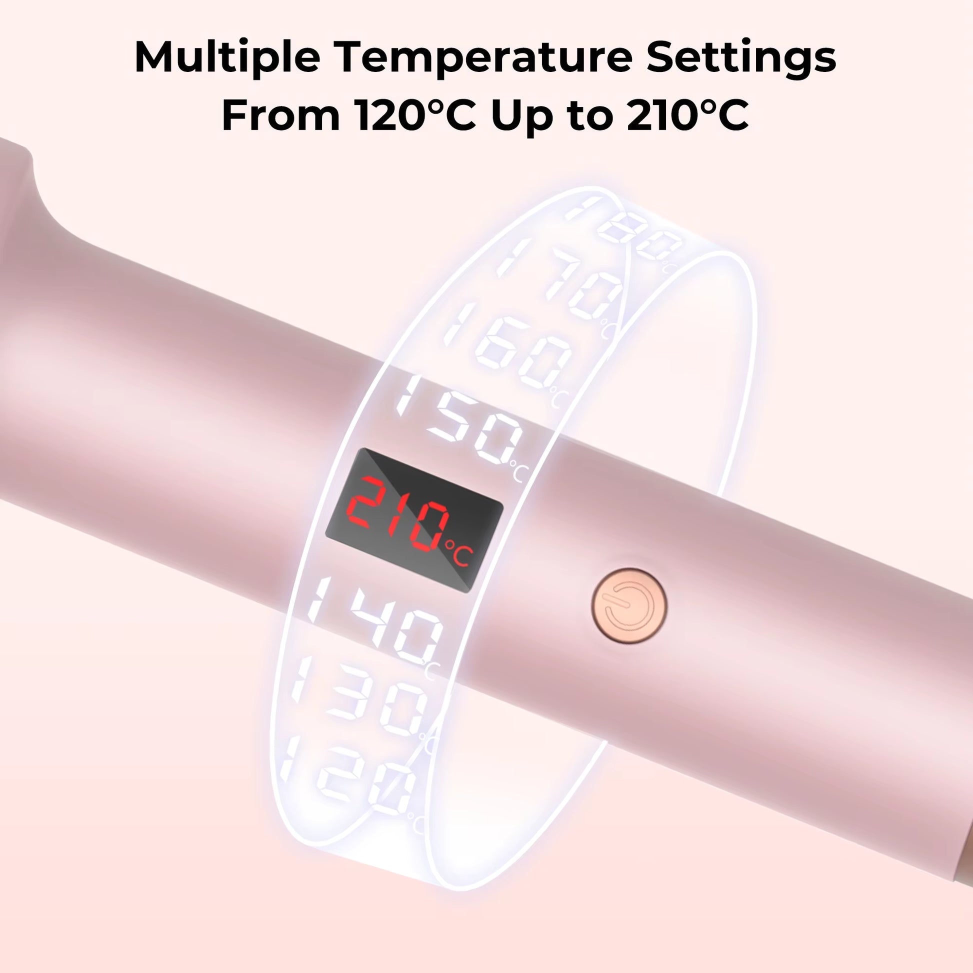 Heated round Brush 1.5 Inch Thermal Brush Heating Curling Iron Brush Volumizing Brush Ceramic Curling Comb Travel Curling Iron