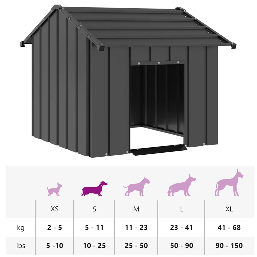 Doghouse with Roof 85x Galvanized   Doghouse