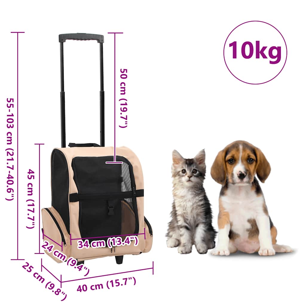 3-in-1 Foldable Pet Trolley