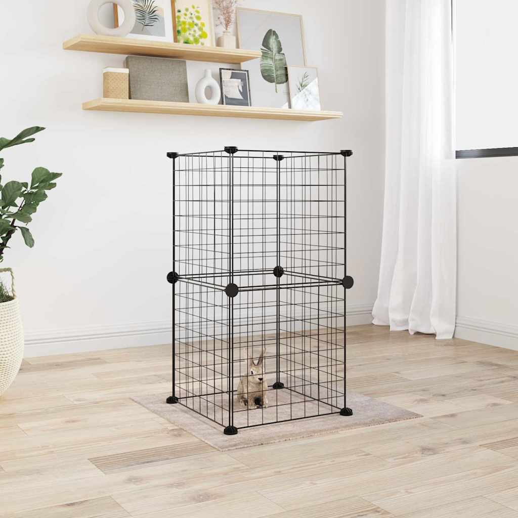 8-piece pet cage set with door