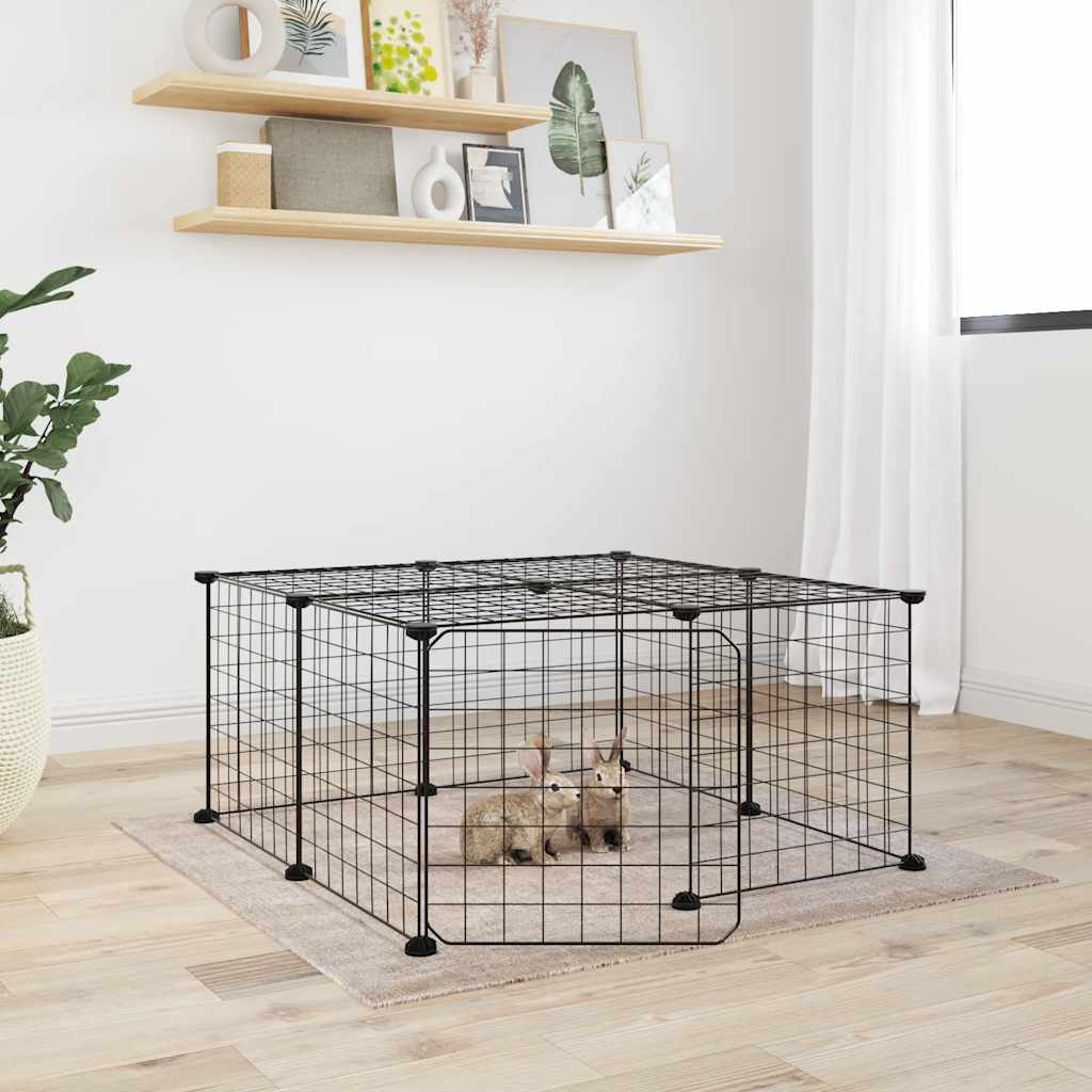8-piece pet cage set with door