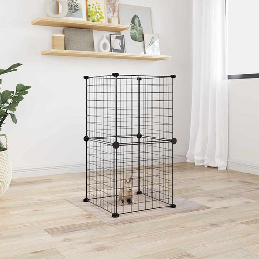 8-piece pet cage set with door