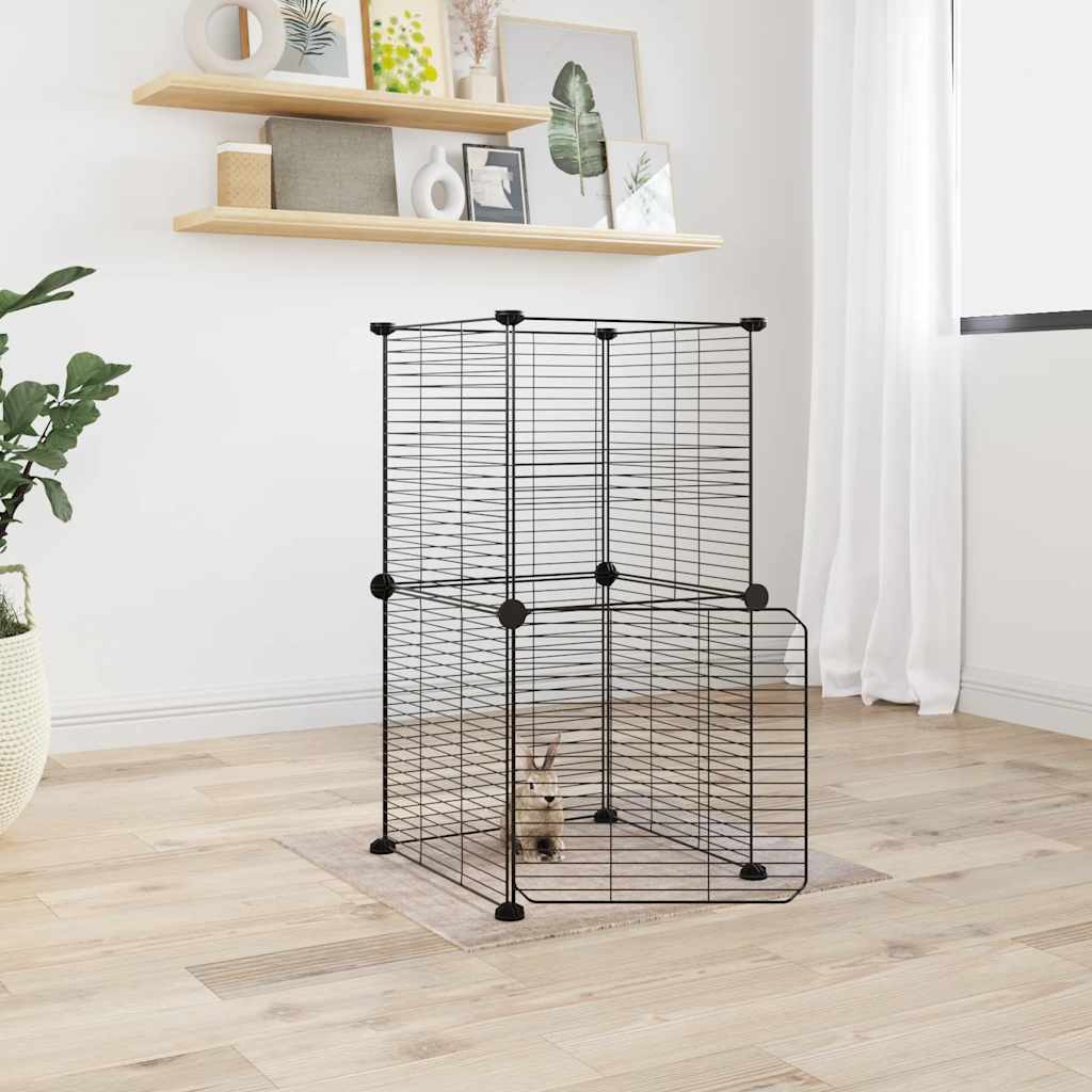 8-piece pet cage set with door